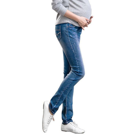 Denim Jeans Maternity Pants For Pregnant Women Clothes Vintage Abdominal-TB00554-Veeddydropshipping