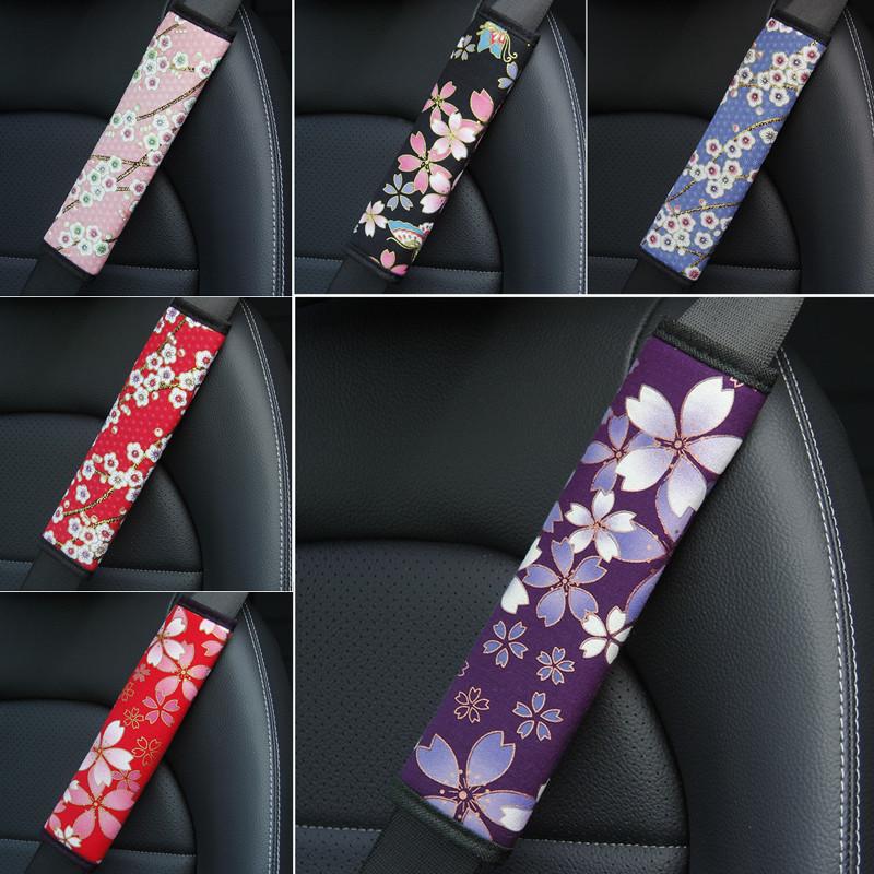 Blossoms Car Seat Belt Case for Car Shoulder Pad Protection-AM01439-Veeddydropshipping