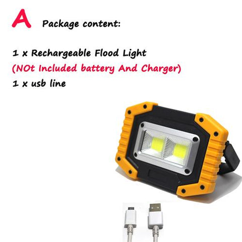 New Portable COB LED Floodlight 20w USB charging Floodlight USB-TI00869-Veeddydropshipping