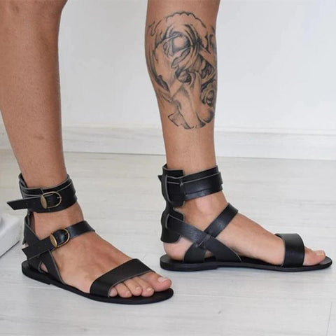 Strap Zipper Men&#39;s Sandals Slippers Shoes for Men-BS01570-Veeddydropshipping