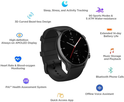 Refurbished machine Amazfit GTR 2 Smartwatch Sleep Quality Monitoring-CE00690-Veeddydropshipping