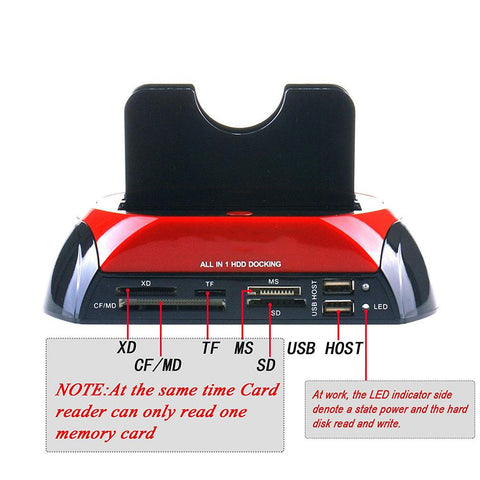 HDD Docking Station With Card Reader-CO00957-Veeddydropshipping