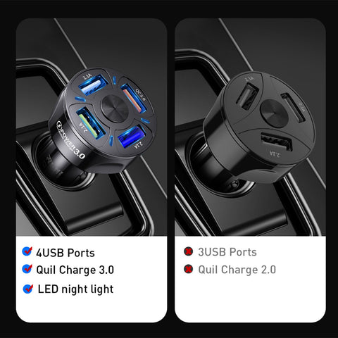 Quick Charge 3.0 USB Car Charger 3 Ports USB Car-PA01141-Veeddydropshipping
