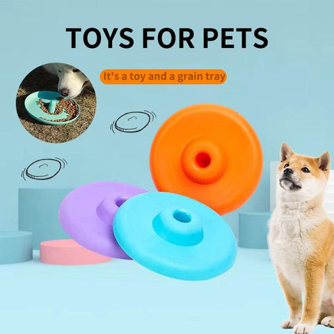 Pet Flying Discs Plastic Resistant Bite Floating Toy-HA01483-Veeddydropshipping