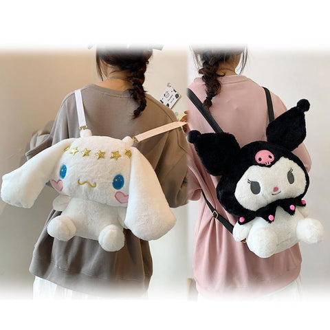 Sanrios Melody Kuromi Cinnamoroll Plush Kawaii Plushie Bag-TB00061-Veeddydropshipping