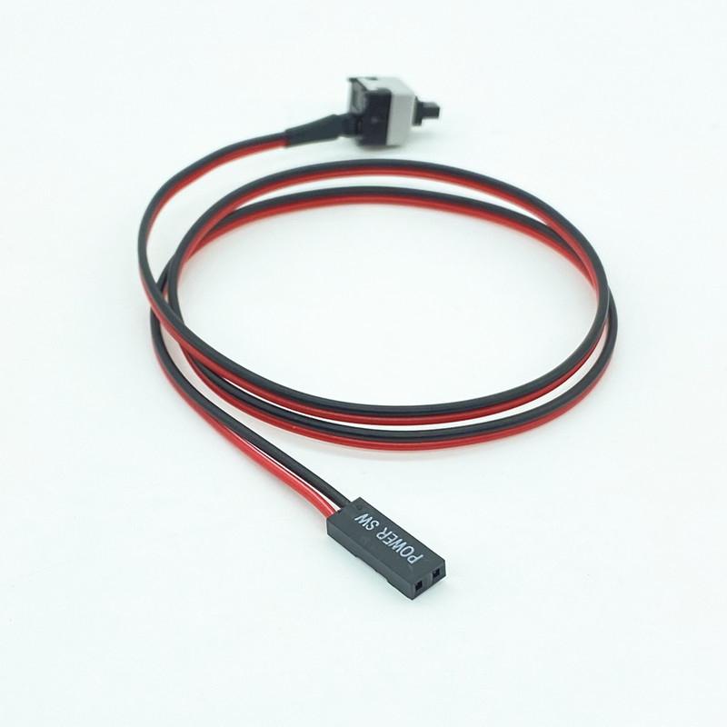 1Pc Computer Power Line Main Engine Power Switchn Reset Button Line Long-CE00097-Veeddydropshipping