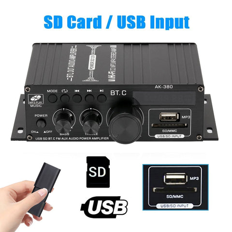 Bluetooth Amplifier Audio Karaoke Home Theater Amplifier-Veeddydropshipping