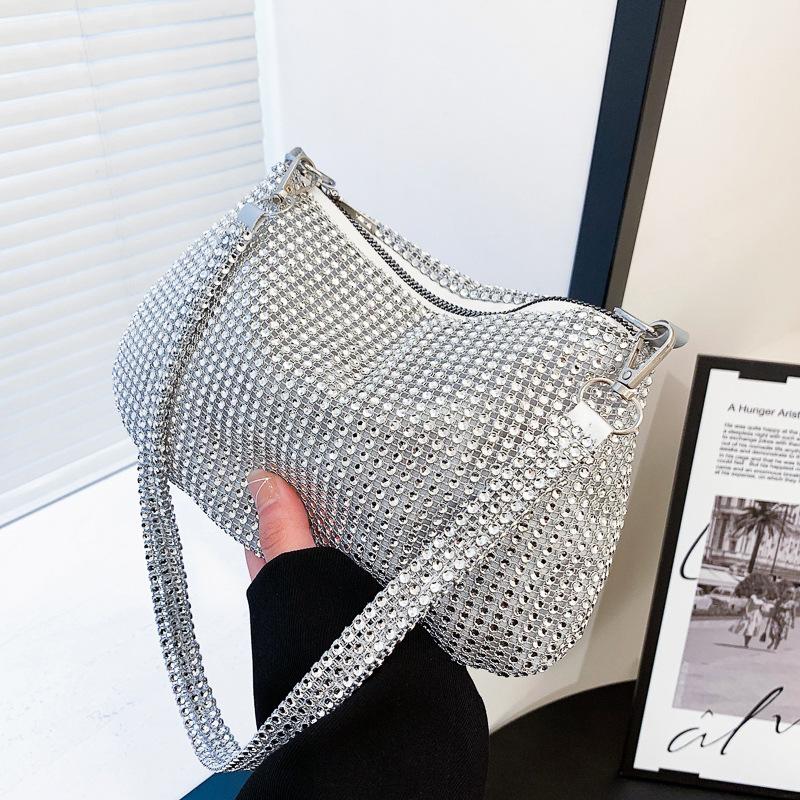Shiny Crystal Female Dinner Party Wedding Purses Handbag-BS00227-Veeddydropshipping