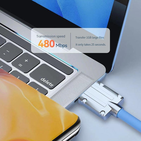 120W 6A Super Fast Charge Type C Liquid Silicone Cable Quick Charge USB-PA01033-Veeddydropshipping