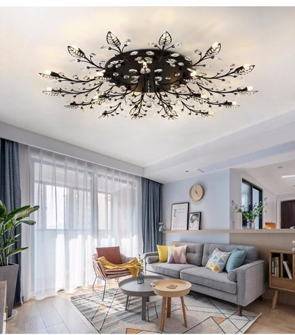 Led Ceiling Lights Crystals Leaf  Modern-TI00283-Veeddydropshipping