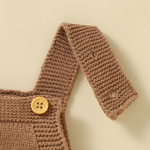 Baby Romper Sleeveless Knit Newborn Girls Boys Jumpsuit-TB00292-Veeddydropshipping