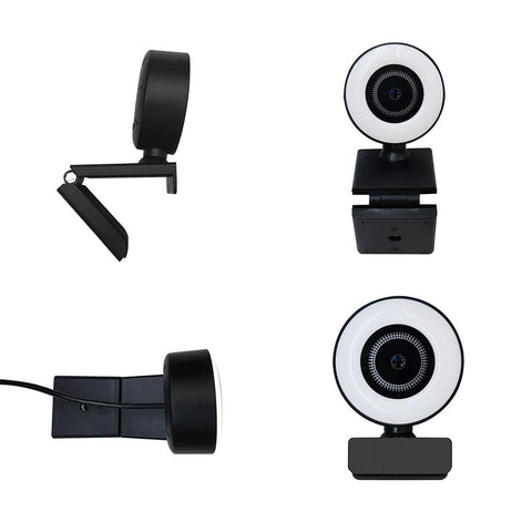 Webcam Auto Focus USB Camera  with Fill Light Round  -CO00076-Veeddydropshipping