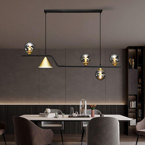 Modern Glass Ball Led Ceiling Chandelier-TI00407-Veeddydropshipping
