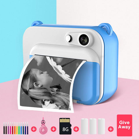 Camera With Print Kids Instant Print Camera Digital Photo Camera Girl&#39;s Toy Child-CE00328-Veeddydropshipping