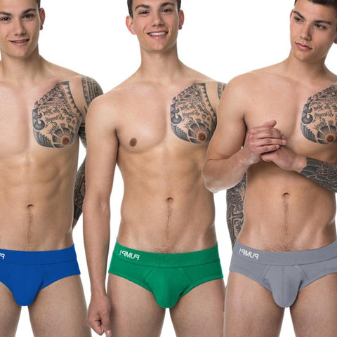 Underwear Men Briefs Underpants Low waist Men&#39;s Briefs Bikini-MF01656-Veeddydropshipping