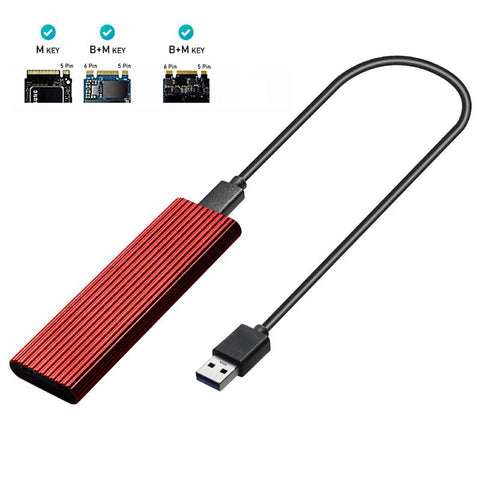 M2 SSD Case NVME Enclosure M.2 to USB SSD Adapter for NVME PCIE NGFF-CE00086-Veeddydropshipping
