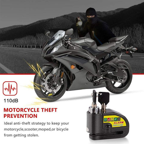 Motorcycle Bike Alarm Disc Brake Lock Motorcycle Anti-Theft Security-AM00598-Veeddydropshipping