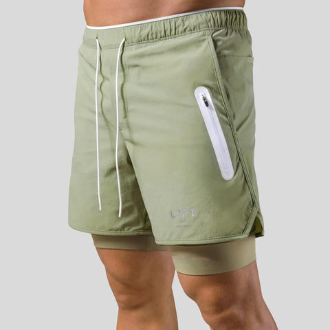2023 New Street Fashion Shorts  In1 Double Layer Quick Dry Sports -OS00956-Veeddydropshipping