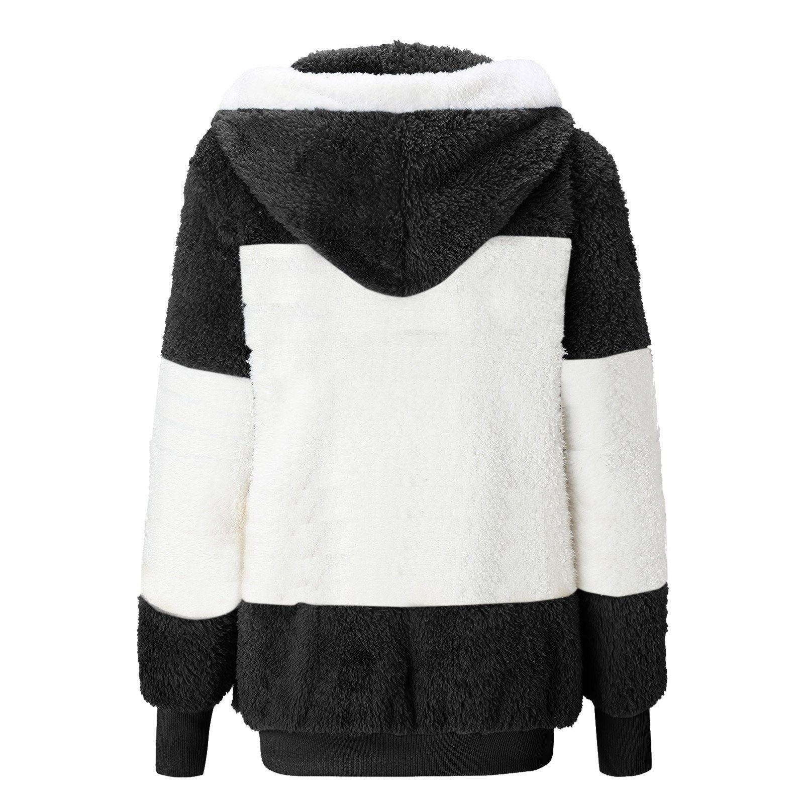 Plus Size Women Warm Plush Jackets Loose Fleece Coats-Veeddydropshipping