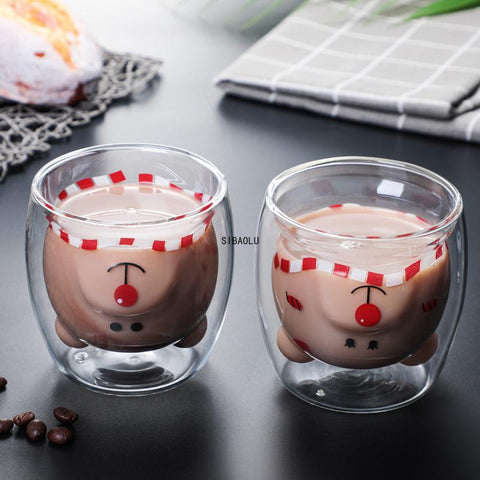 Double Wall Glass Mug Coffee Cup-HA01285-Veeddydropshipping