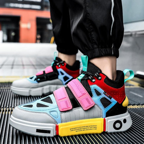 Luxury Casual Platform Vulcanized Shoes Men Trainer Street-BS01433-Veeddydropshipping