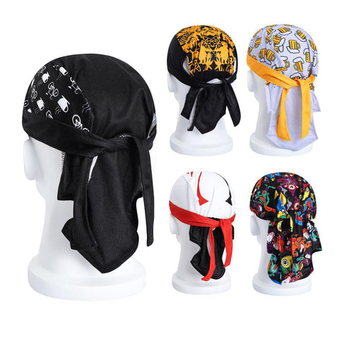 Summer Quick Dry Breathable Cycling Caps Men Printed Sport Headscarf Running -OS01073-Veeddydropshipping