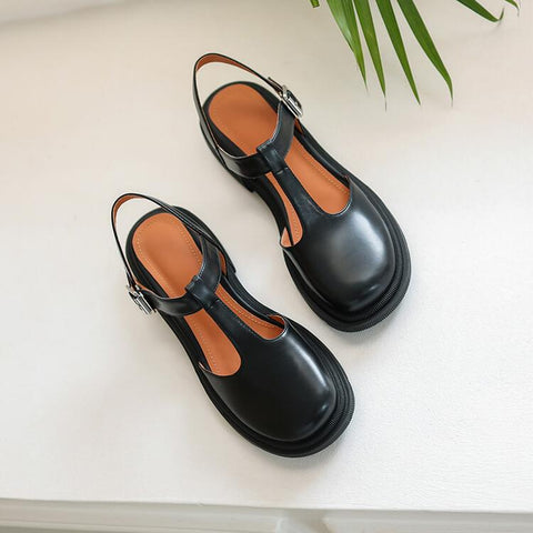 Toe Chunky Heel Women Sandals Women Mary Janes Split-BS00875-Veeddydropshipping