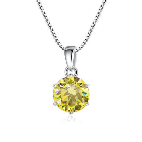 Moissanite Pendant Necklace For Women Top Quality 925 Sterling Silver -JW00060-Veeddydropshipping