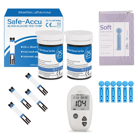 Blood Glucose Meter Test Strips Lancets Glucometer kit-BH00800-Veeddydropshipping