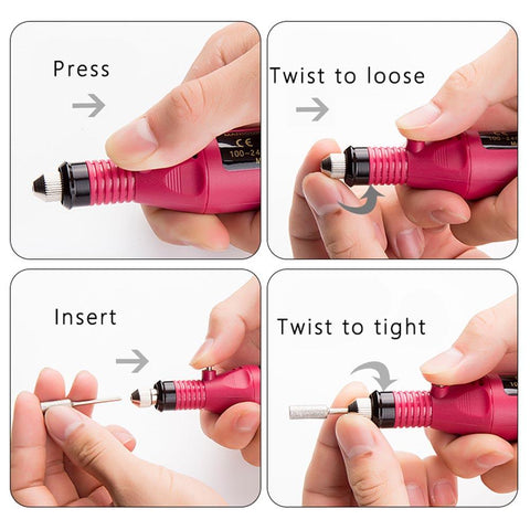 Professional Nail Drill Electric Nail File with Speed Display -BH01029-Veeddydropshipping