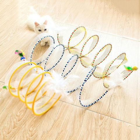 Foldable Cat Tunnel Cat Pets Toys-HA01998-Veeddydropshipping