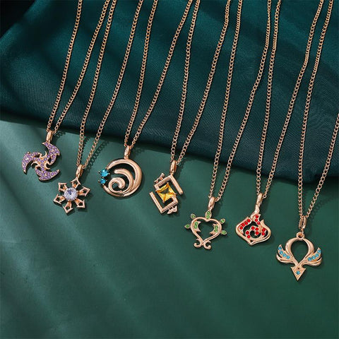 Necklace Accessories Eye of God Element Symbol  Jewelry-JW01194-Veeddydropshipping