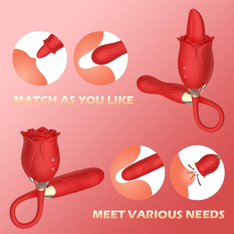 Detachable Rose Toy Vibrator for Women G Spot Vibrator Clitoral Stimulator -BH01310-Veeddydropshipping