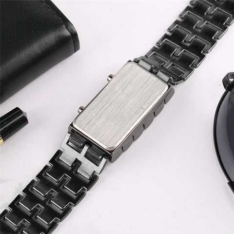 Fashion Black Full Metal Digital Watch Men Watches-JW00758-Veeddydropshipping