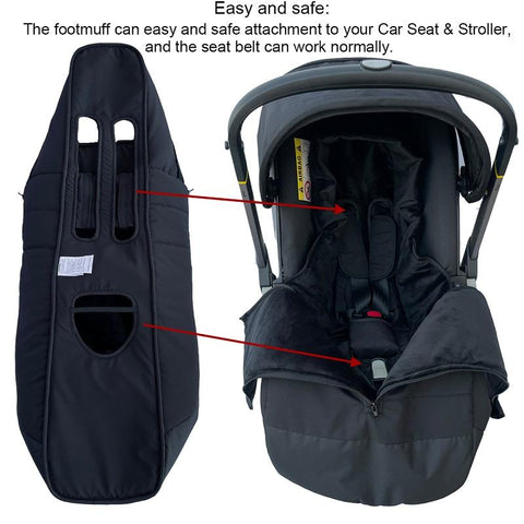 Stroller Accessories Footmuff Waterproof Warm Sleeping Bag Compatible With Doona Car-TB00415-Veeddydropshipping