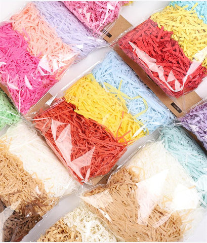 Crushed Raffia Paper Confetti Wedding Gift Box-HA00608-Veeddydropshipping