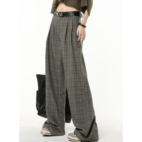 Women Long Trousers Wide Leg Pants-WF00643-Veeddydropshipping