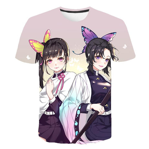 2023 Summer New Demon Slayer T Shirts 1 3 4 6 8 14 Years Kids Children-TB01152-Veeddydropshipping