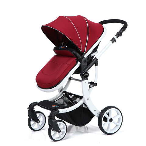 Baby stroller 2023 Newborn baby car,Red Trolley Baby Pushchair car-TB00366-Veeddydropshipping