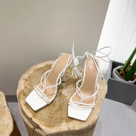 Heels Sandals Female Fashion Cross-tied Rome Women Casual-BS00864-Veeddydropshipping