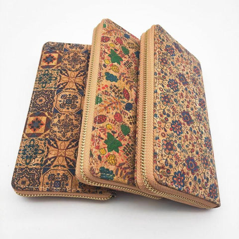 Ladies Cell Phone Pocket Flowers Printed Card Holder Zipper-BS00209-Veeddydropshipping