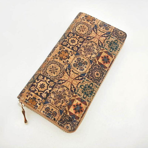 Ladies Cell Phone Pocket Flowers Printed Card Holder Zipper-BS00209-Veeddydropshipping