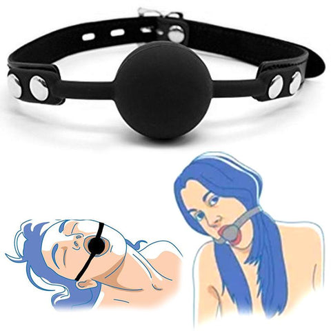 Soft Silicone Gag Ball Sex Toys Open Mouth Gag BDSM Bondage Mouth Ball Woman -BH01277-Veeddydropshipping