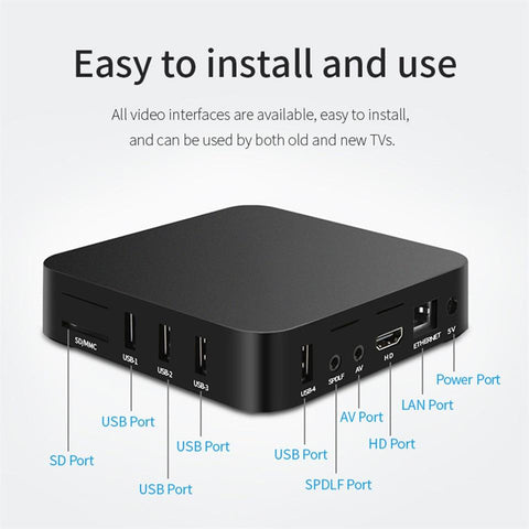 Android 11.0 TV Box S905L 4K 2.4G&amp;5G WiFi 8GB RAM 128GB ROM-CE00778-Veeddydropshipping