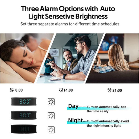 Mini Camera Clock HD Night Vision View Alarm WIFI Secret Surveillance Home-CE00398-Veeddydropshipping