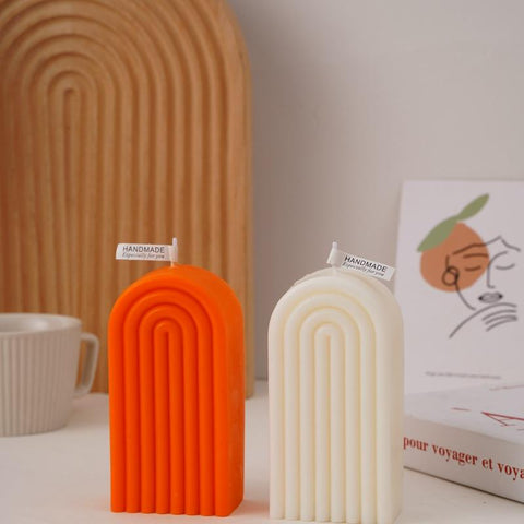 Rainbow Arch Candle Silicone Mold DIY-HA01233-Veeddydropshipping