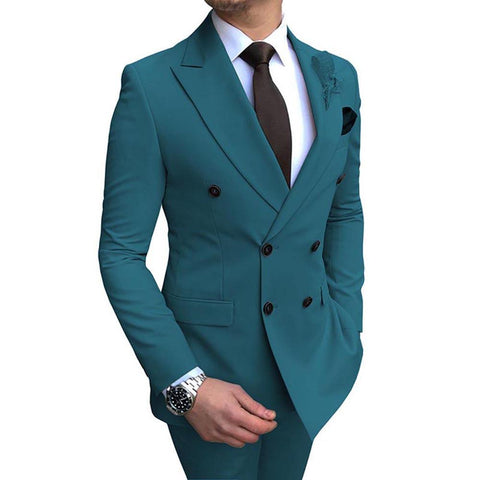 Business Wedding Suits Best Man Blazer Groom Tuxedos-MF01269-Veeddydropshipping
