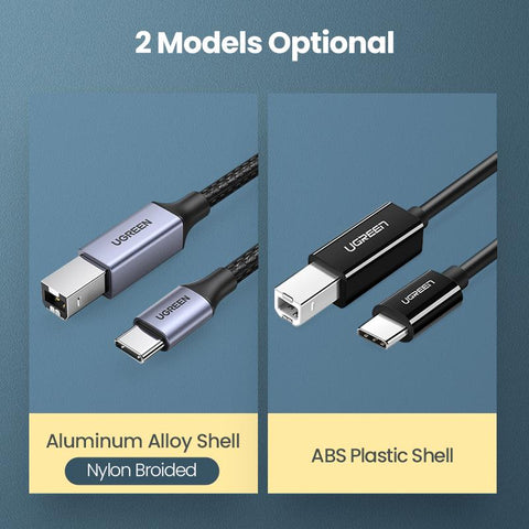 USB C to USB Type B 2.0 Cable for New MacBook Pro HP Canon Brother Epson-CE00401-Veeddydropshipping
