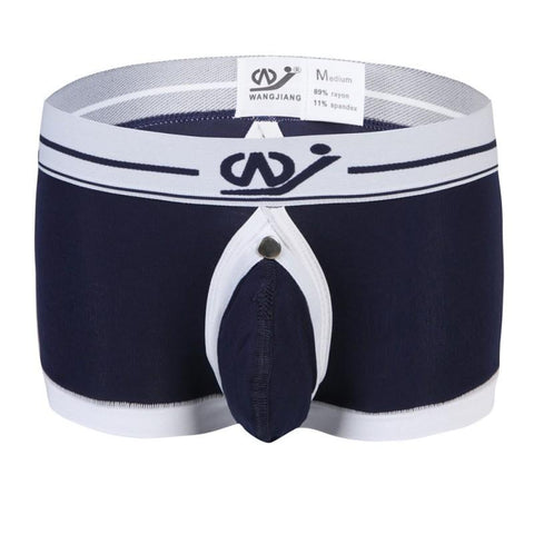 Solid Color Thin Boxers Briefs Low Rise Breathable-MF01464-Veeddydropshipping