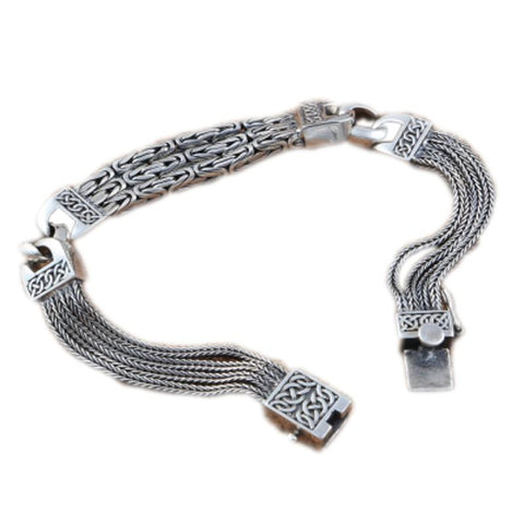 s925 solid silver Jewelry Models Personality Bracele-JW00112-Veeddydropshipping